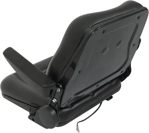 GXYWADY Universal Forklift Seat Fold Down Tractor Seat Adjustable Back with Armrest Micro Switch and Slide Replacement for Tractor Excavator Skid Loader in Saudi Arabia