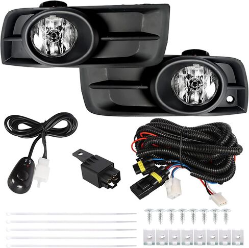 WFLNHB Fog Lights Assembly Replacement for 2010-2014 Chevy Cruze with Bulbs & Harness Switch Kit Driving Lamps Fog Lights Driver and Passenger Side in Saudi Arabia