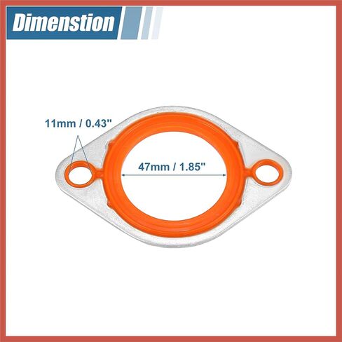 ACROPIX Aluminum Silicone Thermostat Water Neck Thermostat Housing Gasket Seal Replacement for Chevy SBC BBC 265 283 305 327 350 383 396 400 427 454 472 500 Car Parts in Saudi Arabia