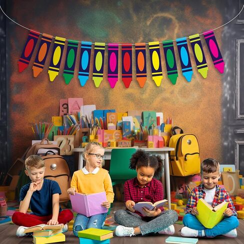 KatchOn, Large Back To School Banner - 2 Strings 10 Feet, No DIY | Pencil Banner, Welcome Back To School Decorations for Classroom | Back To School Party Decorations, First Day of School Decorations in Saudi Arabia