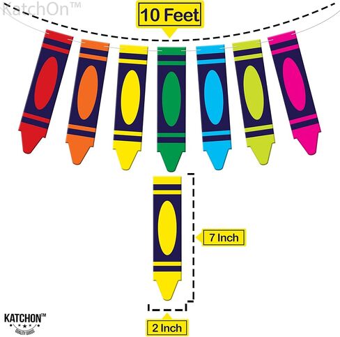 KatchOn, Large Back To School Banner - 2 Strings 10 Feet, No DIY | Pencil Banner, Welcome Back To School Decorations for Classroom | Back To School Party Decorations, First Day of School Decorations in Saudi Arabia