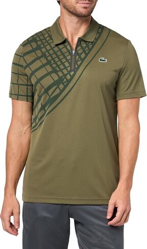 Lacoste Men's Sport Ultra-Dry Printed Slim Fit Tennis Polo in Saudi Arabia