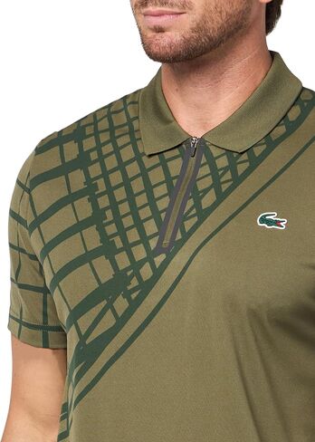 Lacoste Men's Sport Ultra-Dry Printed Slim Fit Tennis Polo in Saudi Arabia