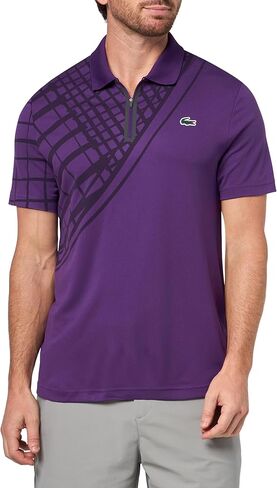 Lacoste Men's Sport Ultra-Dry Printed Slim Fit Tennis Polo in Saudi Arabia