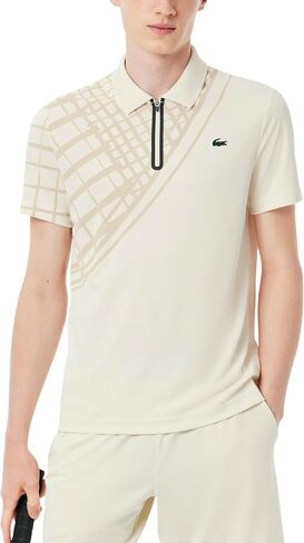 Lacoste Men's Sport Ultra-Dry Printed Slim Fit Tennis Polo in Kuwait