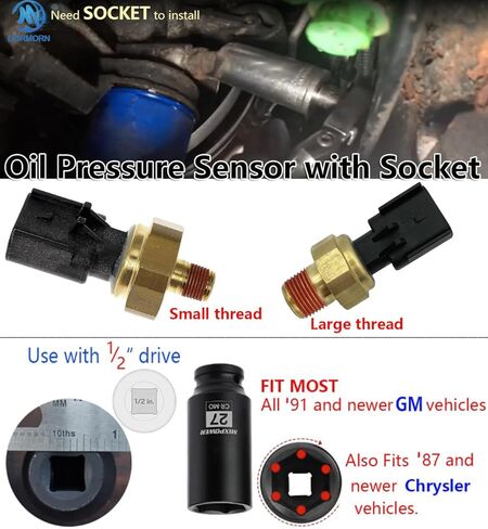 5149064AA وحدة تبديل ضغط الزيت وحدة مرسل مستشعر لجيب كرايسلر دودج شيروكي رام 926-188 MOP ، 5149062AB ALT SENSOR RAM 1500 2500 3500 in Kuwait