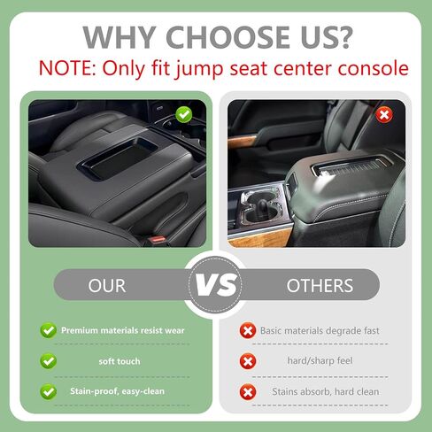 Front Seat Center Console Armrest Lid Black Compatible with 2014-2019 Chevrolet Chevy Silverado Suburban Tahoe, 2014-2019 GMC Sierra Yukon XL,2015-2018 Cadillac Escalade ESV , Replaces# 22881398 in Kuwait