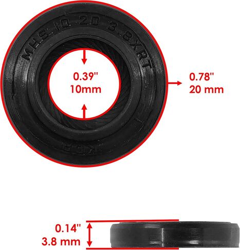 Caltric Water Pump Mechanical Oil Seal Kit compatible with Suzuki QuadRacer LT250R 1985-1992 in Saudi Arabia