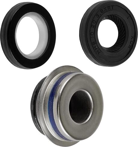 Caltric Water Pump Mechanical Oil Seal Kit compatible with Suzuki QuadRacer LT250R 1985-1992 in Saudi Arabia