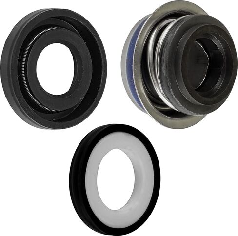 Caltric Water Pump Mechanical Oil Seal Kit compatible with Suzuki QuadRacer LT250R 1985-1992 in Saudi Arabia