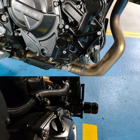 مزلقة إطار دراجة نارية Modeer متوافقة مع GSX8R GSX 8R 2024 2025 CNC مضادة للالتهاب منصات تحطم حامي GSX-8R GSX8R (أسود) in Kuwait