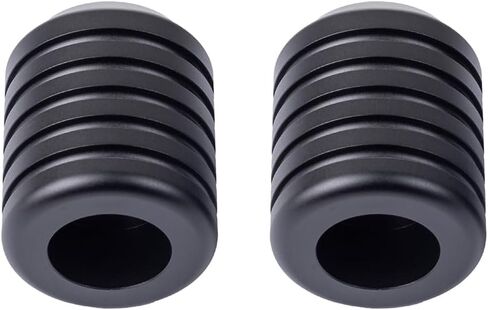 Advanblack Protek Machined Harley Crash Bar Sliders 1.25 "Devinative Wheel Rotatable End for Front Engine Guard Saddlebag (Gold CNC) in Saudi Arabia