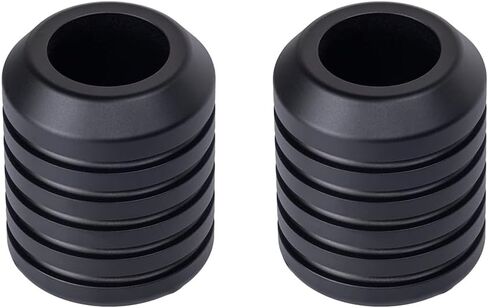 Advanblack Protek Machined Harley Crash Bar Sliders 1.25 "Devinative Wheel Rotatable End for Front Engine Guard Saddlebag (Gold CNC) in Saudi Arabia