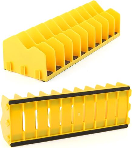 2-Pack Plier Organizer Rack, Pliers Cutters Organizer with Non-Slip Base, 20 Slots Tool Box Organizer, Keep Tools Organized in Drawers(COLOR:yellow) in Saudi Arabia