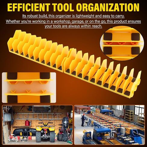 2-Pack Plier Organizer Rack, Pliers Cutters Organizer with Non-Slip Base, 20 Slots Tool Box Organizer, Keep Tools Organized in Drawers(COLOR:yellow) in Saudi Arabia