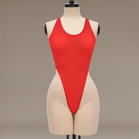 JEERLEEP Womens Sleeveless Shapewear Bikini Leotard Bodysuit Singlet Thong Leotard in Saudi Arabia
