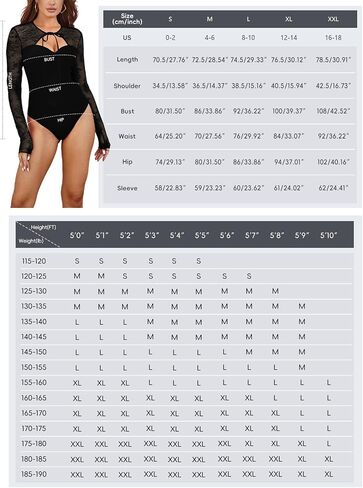 Pasgreson Women's Sexy Lace Sheer Mesh Bodysuit Long Sleeve See Through Going Out Tops Party Night Out Romper Club Outfits in Saudi Arabia