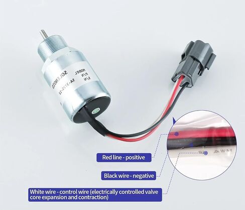 SA-3725-12 Fuel Shut Off Solenoid 30A87-20402 for Engine Excavator Generator Max 28 Tractor in Saudi Arabia