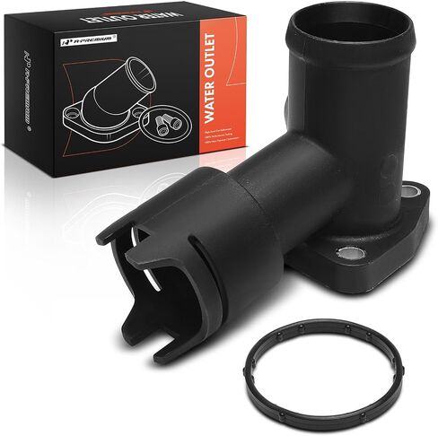 A-Premium Coolant Pipe Adapter Compatible with Audi & Volkswagen - Passat 06-08/12-14/16-18, Atlas 18-23, Atlas Cross Sport 20-23, Q7 07-10, CC 09-16, Touareg 07-17 - Coolant Hose Flange Connector in Saudi Arabia