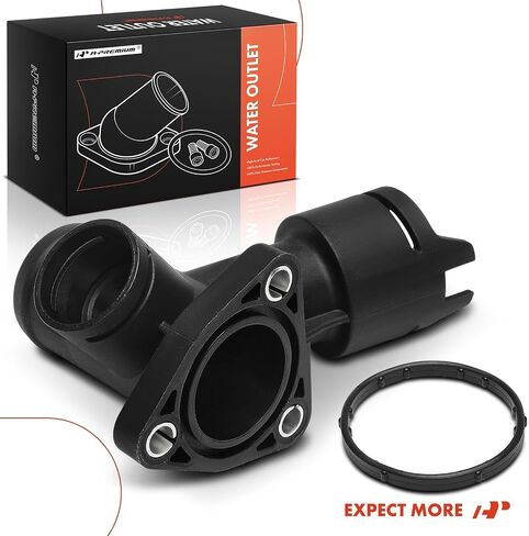 A-Premium Coolant Pipe Adapter Compatible with Audi & Volkswagen - Passat 06-08/12-14/16-18, Atlas 18-23, Atlas Cross Sport 20-23, Q7 07-10, CC 09-16, Touareg 07-17 - Coolant Hose Flange Connector in Saudi Arabia