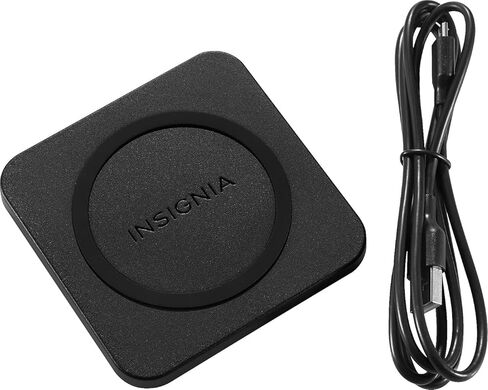 قاعدة شحن لاسلكية معتمدة من Insignia 10 واط Qi لأجهزة Android/iPhone - أسود - الموديل: NS-MWPC10K in Saudi Arabia