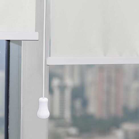 uxcell 2Pcs Cord Knobs, 25.4mm Window Blind Tassels Plastic Pull Cord Tassel Drops Pull End Pendant for Window Blinds Shade Curtain, White in Saudi Arabia