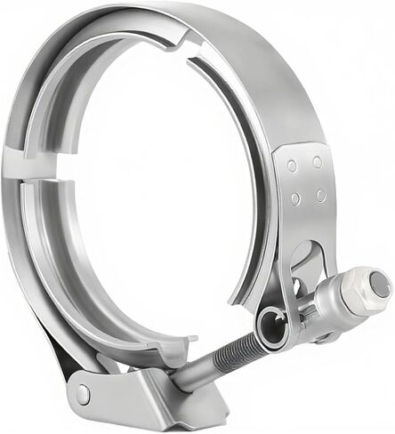 3.5 Inch Exhaust V band Clamp T304 Stainless Steel with T-Bolt Quick Release Latch(No Flanges) in Kuwait