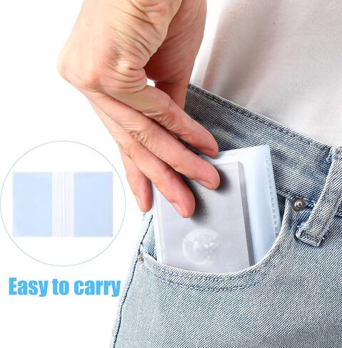 3 Packs 10 Page Wallet Inserts, Pvc Wallet Picture Holder Plastic Credit Card Photo Sleeves Cards Holder Wallets Organizer Card Protectors Wallets Accessories For Men Women (Clear) in Saudi Arabia