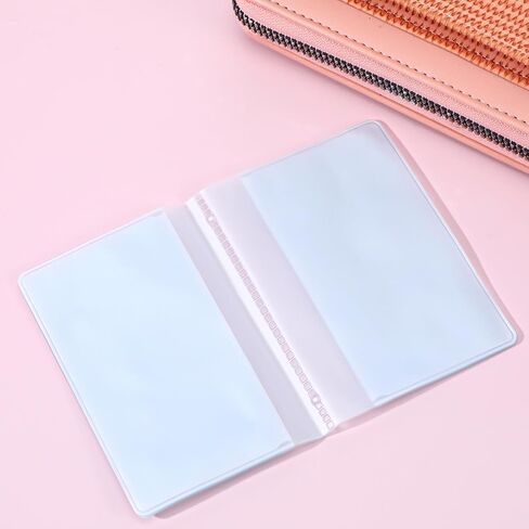 3 Packs 10 Page Wallet Inserts, Pvc Wallet Picture Holder Plastic Credit Card Photo Sleeves Cards Holder Wallets Organizer Card Protectors Wallets Accessories For Men Women (Clear) in Saudi Arabia