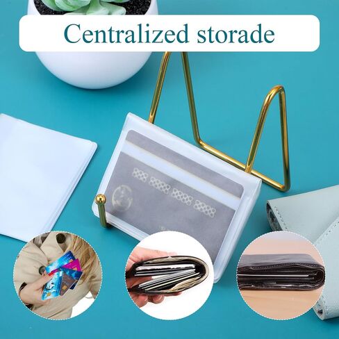 3 Pcs Wallet Inserts for Credit Cards, Plastic Wallet Picture Holder Insert Clear Photo Insert Credit Card Holder Transparent with 6 Page 12 Slots in Saudi Arabia