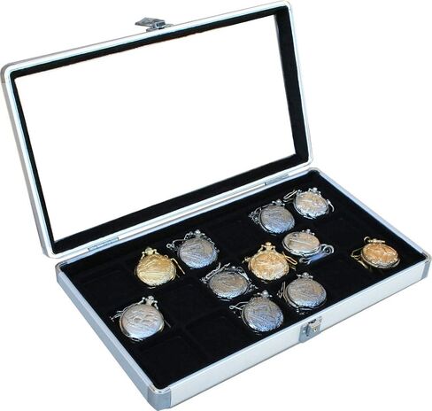 18 Pocket Watch Show Case Display Antique Jewelry Supply Box Pocket Watches in Saudi Arabia