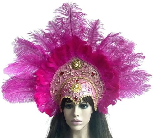 Popular Feathered Hairband Festival Costume Props Headband 20S Headdress Carnivals Party Celebration Props Headpiece in Kuwait