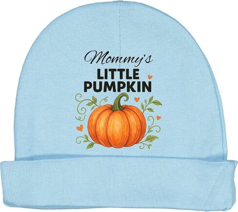 inktastic Mommy's Little Pumpkin Fall Design Baby Beanie Hat in Saudi Arabia