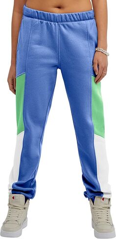 Champion Joggers, Colorblock Women's Pants, 30", Odyssey Multi C Logo, Small in Saudi Arabia