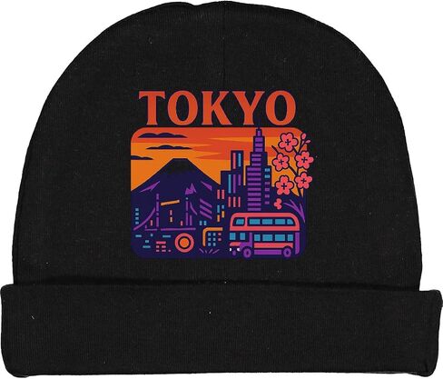 Inktastic Tokyo Cityscape Cityscape Art Baby Beanie Hat in Saudi Arabia