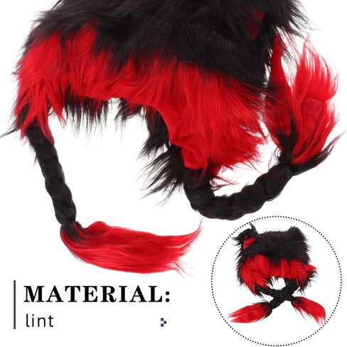 Furry Hat: Cute Cat Ear Plush Beanie Hat - Women Warm Fursuit Winter Cap For Halloween Cosplay Party - Fluffy Animal Headgear For Autumn And Winter in Saudi Arabia