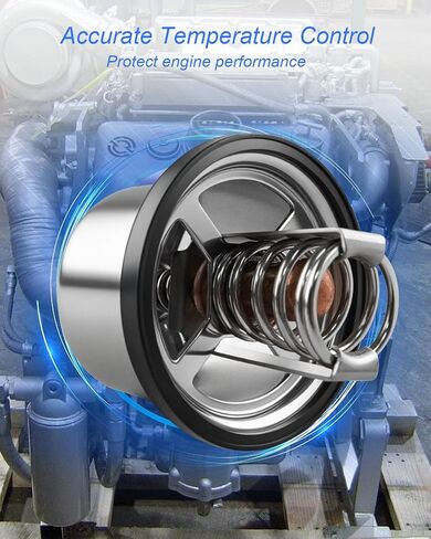 2 Pcs 160° DEG Thermostat Fit for Detroit Diesel S60 S50 Engine, Replace 23503827 023503827 681848 681829 in Saudi Arabia