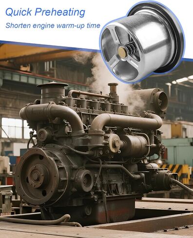 2 Pcs 160° DEG Thermostat Fit for Detroit Diesel S60 S50 Engine, Replace 23503827 023503827 681848 681829 in Saudi Arabia