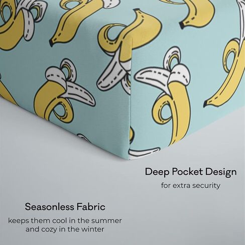 Little Sleepies Baby Crib Sheets, Buttery Soft Viscose from Bamboo Crib Sheets for Boys & Girls, Toddler Bed Sheet, Standard Crib Mattress Sheet, Super Stretchy & Elasticized (Sweet Pea) in Kuwait