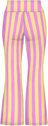 Kids Cute Print Summer Athletic Soft Outfits Yoga Pants for Girls Bell Bottom Flare Leggings High Waist Trouser in Saudi Arabia