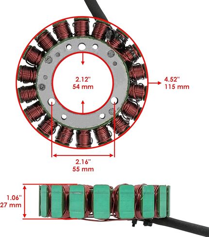 Caltric Stator Compatible With Suzuki Intruder 1500 Vl1500 Vl-1500 1998-2004 in Saudi Arabia