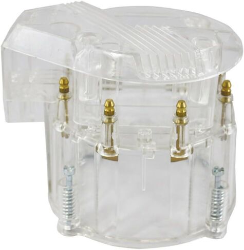 Clear HEI Performance Finned Distributor Cap & Rotor, Hot Rod V8 SBC BBC in Saudi Arabia