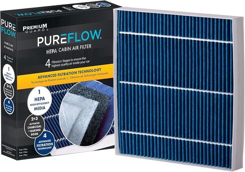 Pureflow Cabin Air Filter PC99554X | يناسب 2020-2025 Kia Telluride ، 2019-2020 Hyundai Santa Fe ، 2018-2023 Kia Stinger ، 2019-2020 K900 in Kuwait