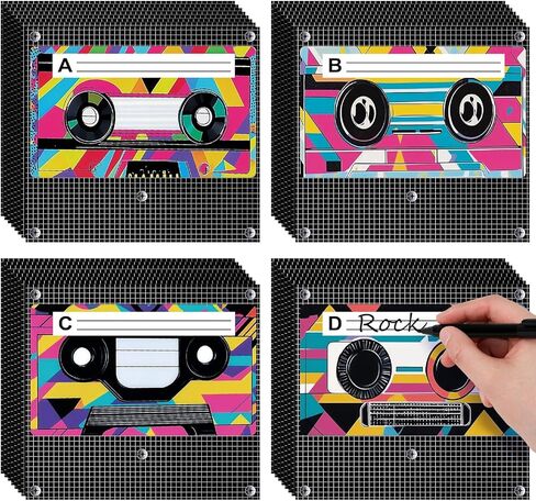 Yalikop 60 PCS 80s 90s زخارف الحفلات الحزب الرجعية الحفلات شريط الكاسيت القاطعات السبعينيات من السبعينيات من القرن in Kuwait