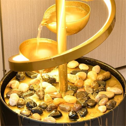 ديكور غرفة المعيشة تدور الحلي المائية الجارية الخفيفة الفاخرة الفوهة الحديثة مدخل مدخل النافورة ميزة ميزة زخرفة الأرضية للدخول in Saudi Arabia