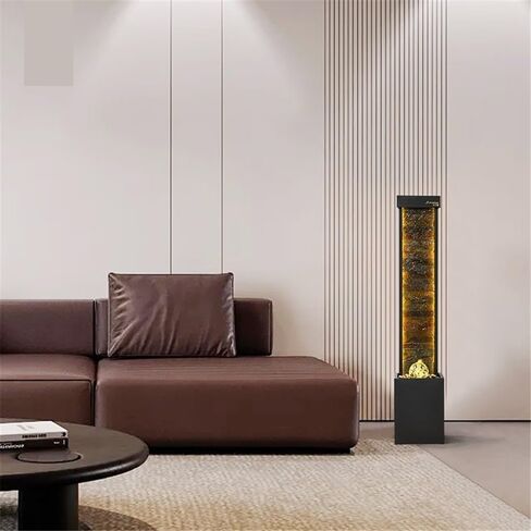 Decor Modern Luxury Flowing Ornaments Attract Wealth, Living Room, Office Decoration, Floor to Ceiling Water Curtain Wall, Circulating Fountain for Entryway in Saudi Arabia