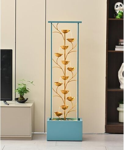 Decor Modern Luxury Flowing Decorations, Living Room Circulation, Floor Standing Fountain, Water Scenery, Housewarming Gifts for Entryway in Saudi Arabia