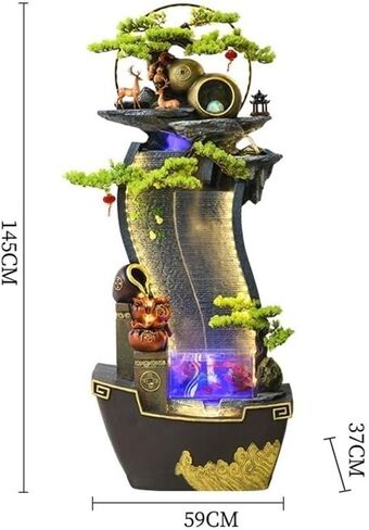 Decor Living Room Entrance Rockery, Flowing Water Ornaments, Fish Tank, Water Pool, Landscaping Company, Wealth Seeking Feng Shui Wheel for Entryway in Saudi Arabia