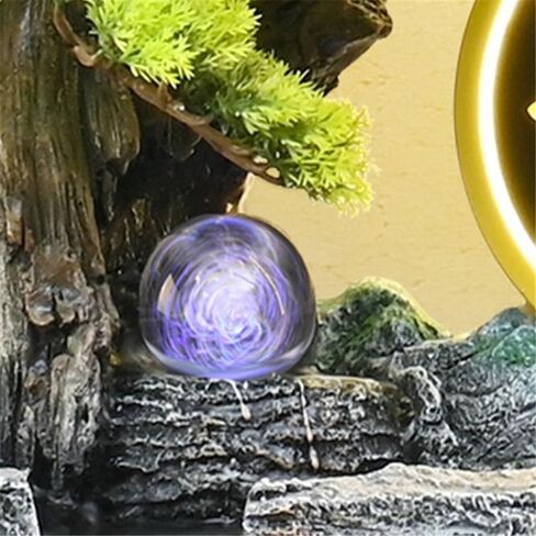 ديكور الصخور المتدفقة المياه الزخارف عجلات فنغ شوي تجذب الثروة الثروة المكتبية تفتح هدايا ماء للمياه للدخول in Saudi Arabia