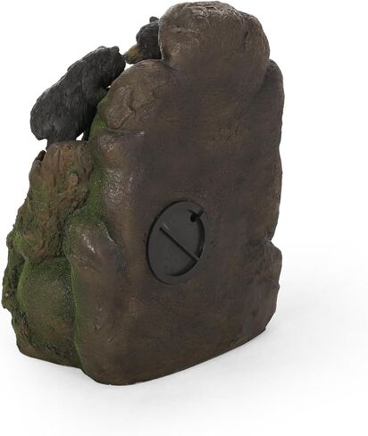 Handcrafted Weather Resistant Moss + Black Floor Fountain for Your Garden - 19.25" x 14.50" x 23.75" in Saudi Arabia